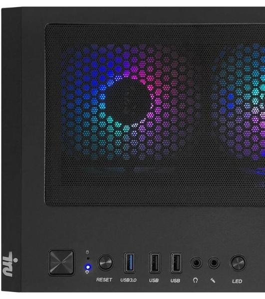 Компьютер IRU Tactio 510B7GP TWR i7 14700F (2.1) 64Gb SSD1Tb RTX5070Ti 16Gb Windows 11 Pro GbitEth 850W черный (RUS) (2126646)