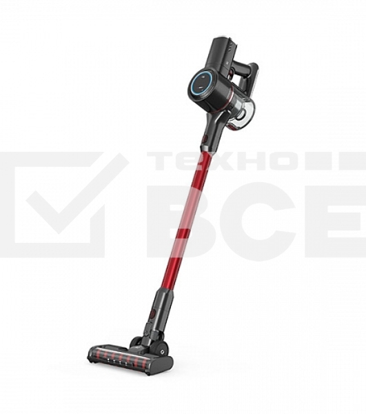 Пылесос вертикальный BQ VCA1000W красный, питание от аккумулятора, 160 Вт, уборка сухая, пылесборник 0.5 л, работа от АКБ max 50 мин