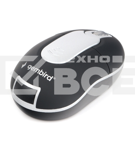 Мышь беспроводная Gembird MUSW-600 черный, 1200 dpi, радиоканал, USB, кнопки - 3