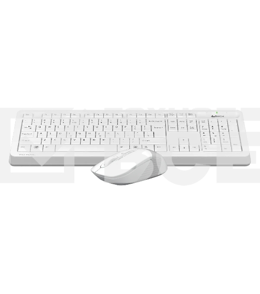 Клавиатура + мышь A4Tech Fstyler FG1010S клав:белый/серый мышь:белый/серый USB беспроводная Multimedia Touch (FG1010S WHITE)