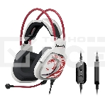 Наушники с микрофоном A4Tech Bloody G575 Naraka белый/красный 2м мониторные USB оголовье (G575 NARAKA), фото6