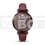 Смарт-часы Garmin Lily 2 Classic темно-бронзовый, ежевичный кожаный ремешок 35,4мм, фото4