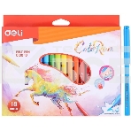 Фломастеры Deli EC10010 ColoRun Вентилируемый 18цв. коробка с европодвесом, фото3