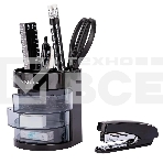 Настольный набор Deli E38253 (12 предметов) пластик, черный, фото10