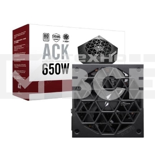 Блок питания 1STPLAYER ACK HA-650AC1, 650Вт, 80 PLUS Standard, 140мм, черный