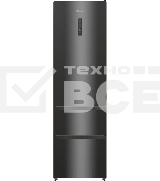 Холодильник Hisense RM469N4AFD1 двухкамерный, черный, 229/113, морозилка снизу, Total No Frost