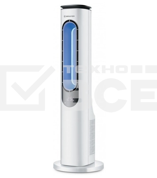 Вентилятор BRAYER BR4950, LED дисп, ионизация, пульт, таймер, сенс панель, подсветка, 50Вт