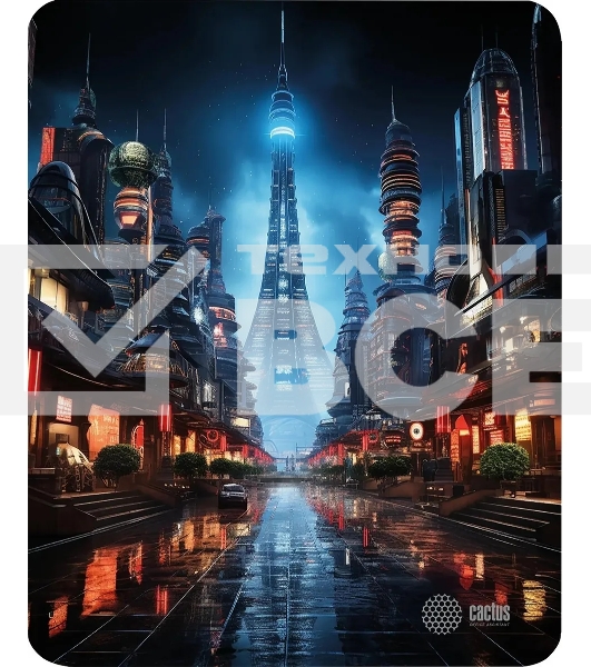 Коврик для мыши Cactus City 300x250x3мм (CS-MPC-D05M)