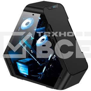 Компьютерный корпус JONSBO TR03-A Black без БП, боковая панель из закаленного стекла, mini-ITX, micro-ATX, ATX, черный