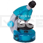 Микроскоп Levenhuk LABZZ M101 AZURE Лазурь Тип микроскопа: биологические,Тип насадки: монокулярные,Материал оптики: оптический пластик,Угол наклона окулярной насадки: 45°,Увеличение: 40–640 крат,Фокусировка: грубая,Корпус: пластик,Подсветка: светодиодная,, фото 1