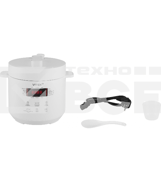 Мультиварка-скороварка Vitek VT-MC0301 3л 500Вт белый