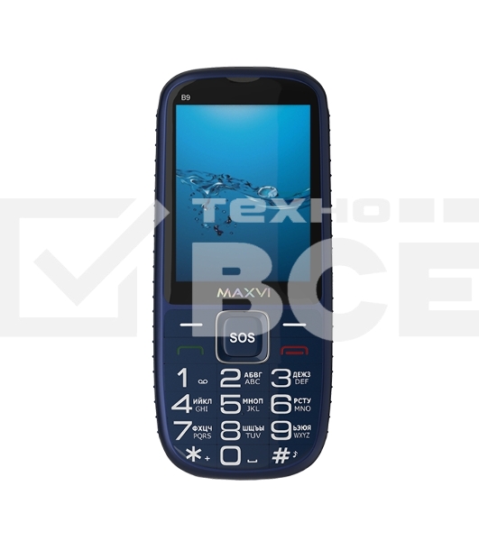 Мобильный телефон Maxvi B9 синий