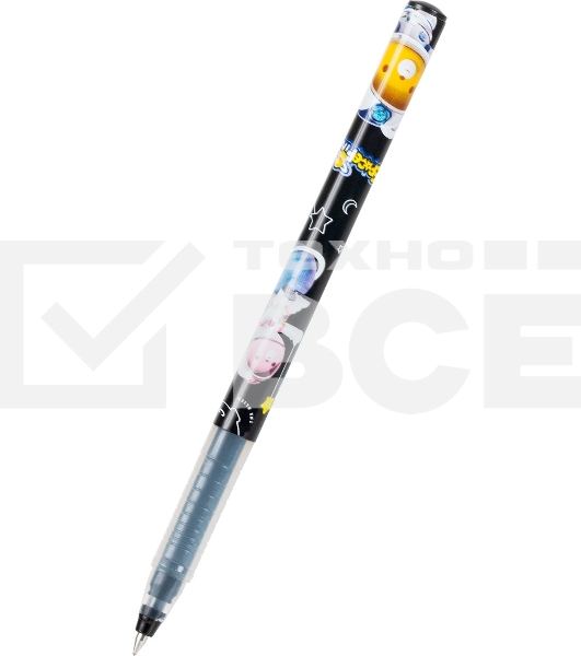 Ручка гелевая Deli Mong Kicks EG31-BK черная, черные чернила, линия 0.5мм