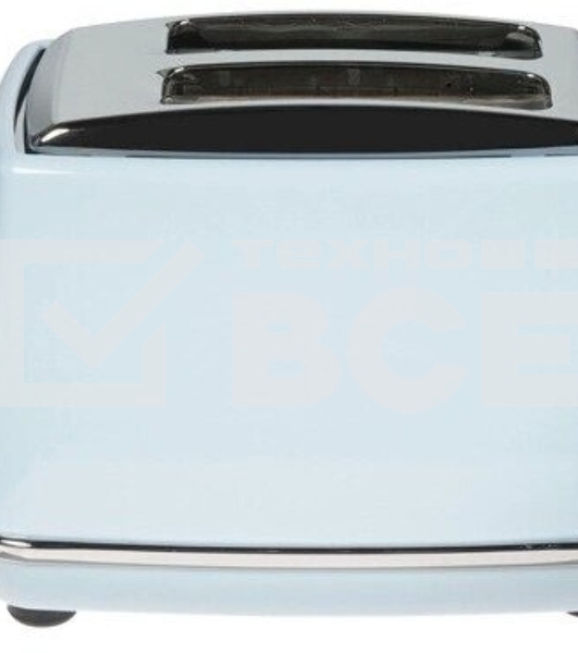 Тостер DeLonghi CTOV 2103.AZ, 900 Вт, на 2 тоста, разморозка, обжаривание, решетка для подогрева, поддон, голубой