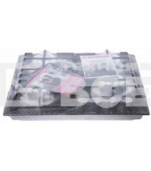 Газовая варочная панель Maunfeld EGHG.64.63CB/G, 4 конфорки, закаленное стекло, черный