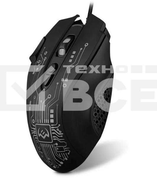 Мышь проводная SVEN RX-G715 черный, 3200 dpi, USB, кнопки - 8