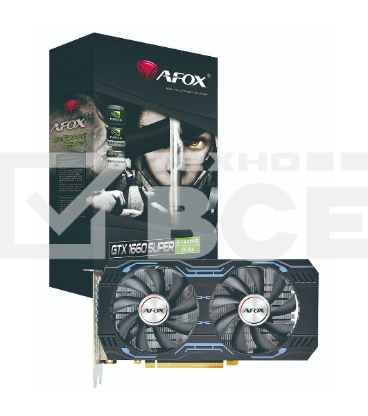 Видеокарта Afox GTX1660 SUPER 6GB GDDR6 192bit DVI DP HDMI 2FAN RTL