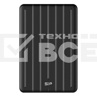 Внешний накопитель SSD Silicon Power 512Gb Bolt B75 Pro <SP512GBPSD75PSCK> (USB 3.1 Gen2 Type C, 520/450Mbs, противоударный MIL-STD 810G, 124х82х12mm, 85g) Black
