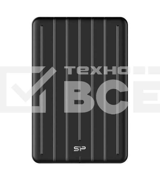 Внешний накопитель SSD Silicon Power 512Gb Bolt B75 Pro <SP512GBPSD75PSCK> (USB 3.1 Gen2 Type C, 520/450Mbs, противоударный MIL-STD 810G, 124х82х12mm, 85g) Black