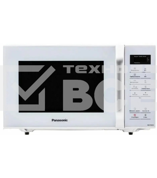 Микроволновая печь PANASONIC NNST34HWZPE белый, 25 л, 800 Вт, переключатели - сенсор