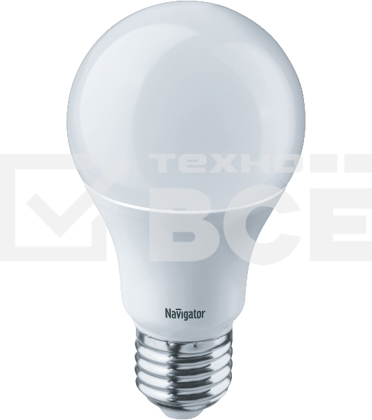 Лампа светодиодная Navigator 94 387 NLL-A60-10-230-2.7K-E27 10 Вт грушевидная 2700К тепл. бел. E27 750 лм 170-260В