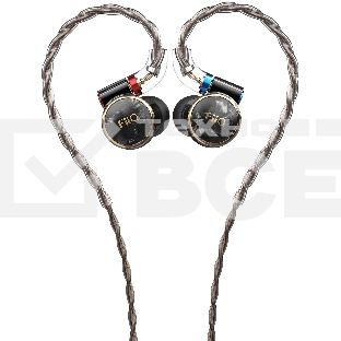 Наушники вкладыши Fiio FD3 1.2м черный/медный проводные в ушной раковине