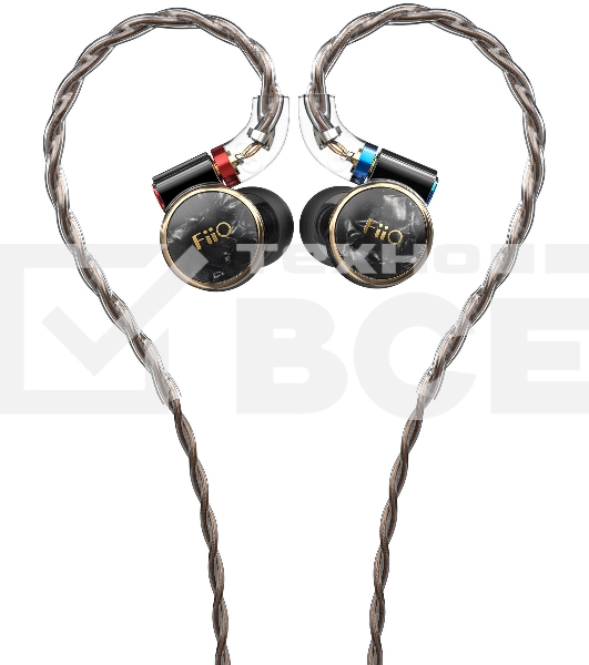 Наушники вкладыши Fiio FD3 1.2м черный/медный проводные в ушной раковине