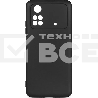 Чехол (клип-кейс) DF poCase-03 для Xiaomi Poco M4 Pro черный