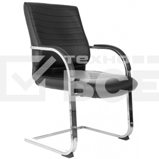 Кресло компьютерное Бюрократ T-8010-LOW-V/BLACK черный, искусственная кожа