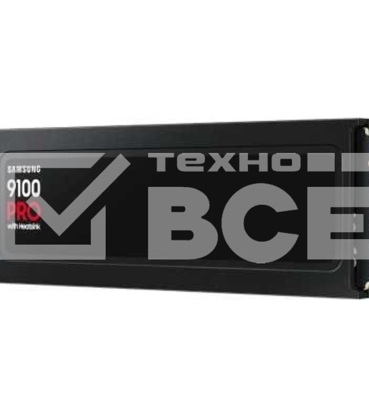 Накопитель SSD 2Tb Samsung 9100 PRO, M.2, PCI-E 5.0 x4, TLC 3D NAND R/W - 14700 (14800)/13400 (13300) Mb/s с радиатором