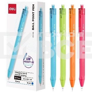 Набор ручек шариковых Deli EQ52-BL в ассортименте