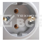 Розетка 2-м AtlasDesign с заземл. 16А в сборе алюм. SchE ATN000324, фото4