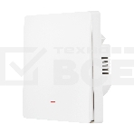 Выключатель HOMMYN настенный zigbee 1 клавиша (без нейтрали) SWZBNN01W, фото 1