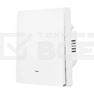 Выключатель HOMMYN настенный zigbee 1 клавиша (без нейтрали) SWZBNN01W