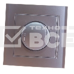 Светорегулятор (диммер) UNIVERSAL Бриллиант серебро, фото 1