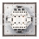 Выключатель 1-кл. с индик. СП ZIMA IP20 10А безвинт. зажим серый матовый LEZARD 704-7488-111QC, фото4