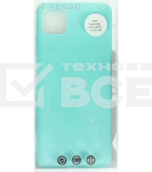 Чехол (клип-кейс) GRESSO Meridian, для Samsung Galaxy A22s, мятный gr17mrn1084