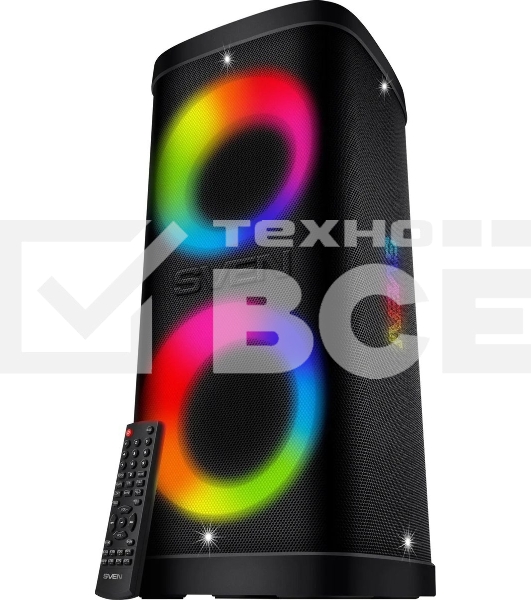 Колонка порт. Sven АС PS-930 черный 150W 1.0 BT/3.5Jack 7200mAh (SV-022402)
