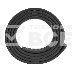 Уплотнитель резиновый Сибртех 14х12 мм для широких щелей, 12 м, профиль 'D', черный, фото6