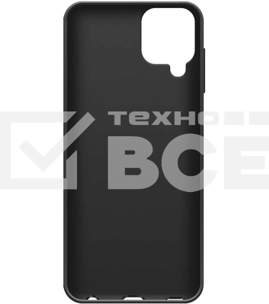 Чехол (клип-кейс) BoraSCO Silicone Case для Samsung Galaxy A12 черный (матовый)