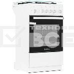 Газовая плита De Luxe 5040.40г(кр)чр 016 кофе с молоком Типоразмер 50*50см, эл. розжиг в ручке, терморегулятор, система 