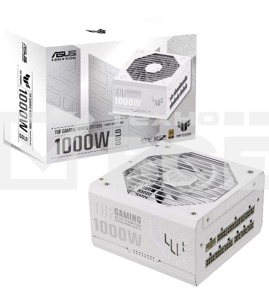Блок питания ASUS TUF-GAMING-1000G-WHITE,PSU, CE+UK (90YE00S5-B0NA00) белый