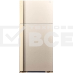 Холодильник Hitachi R-V660PUC7-1 BEG бежевый двухкамерный 405/145л морозилка сверху, No Frost, фото 1