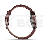 Смарт-часы Garmin Lily 2 Classic темно-бронзовый, ежевичный кожаный ремешок 35,4мм, фото5