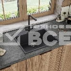 Кухонная мойка Maunfeld Perla 580 MFQS-580DGR темно-серый, фото2