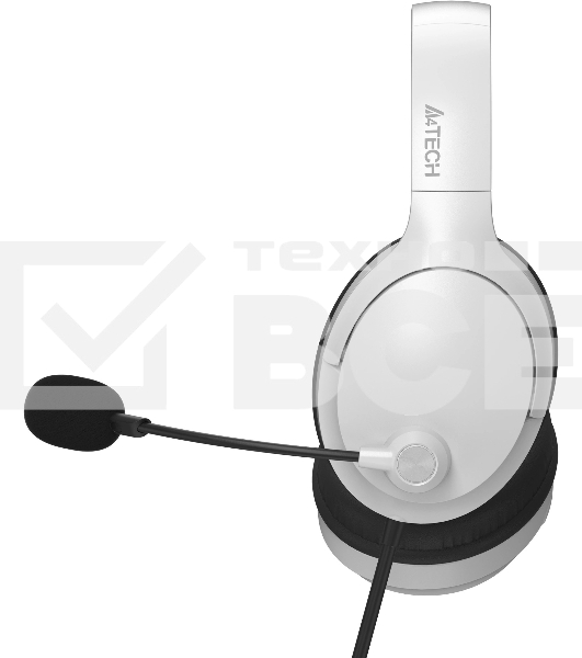 Наушники с микрофоном A4Tech Fstyler FH280U белый  2м мониторные USB оголовье