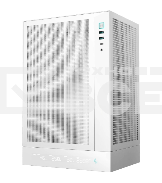 Компьютерный корпус Deepcool CH170 DIGITAL белый без БП mATX 1x120mm 1xUSB2.0 1xUSB3.0 audio bott PSU