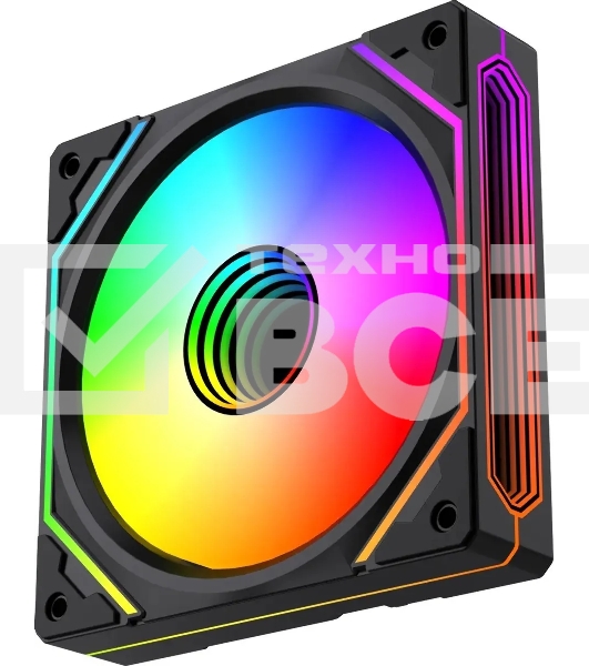 Вентилятор для корпуса Bloody BD-CF120ARGB5 LCD ARGB черный, 120 мм, 1600 об/мин, 26 дБ, 4 pin