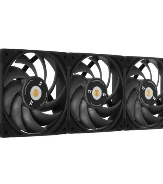 Комплект вентиляторов для корпуса Thermaltake TOUGHFAN EX12 Pro (3 шт.) черный, 120 мм, 2000 об/мин, 29.8 дБ, 4 pin
