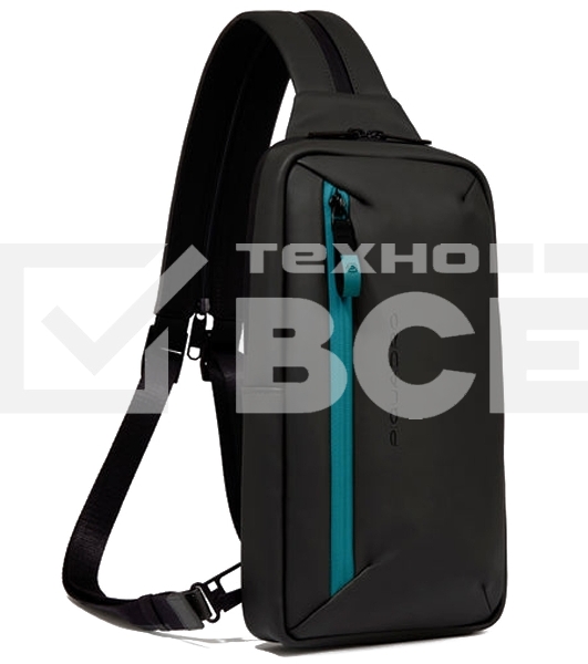 Рюкзак слинг Piquadro Corner 2.0 CA6466C2OW/N полиэстер черный